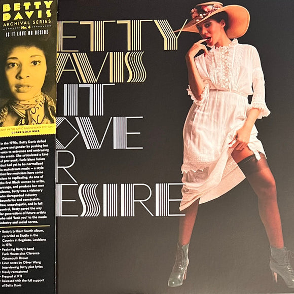 Betty Davis - Is It Love Or Desire LP