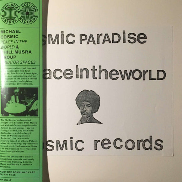 Michael Cosmic/Phil Musra Group - Cosmic Paradise Peace In the World/Creator Spaces 2xLP