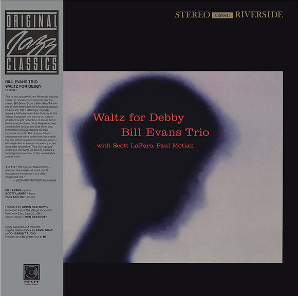 Bill Evans Trio - Waltz For Debby (Original Jazz Classics Series) LP