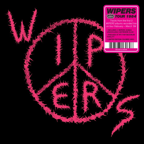 Wipers - Wipers Tour 1984 LP (Pink Vinyl)